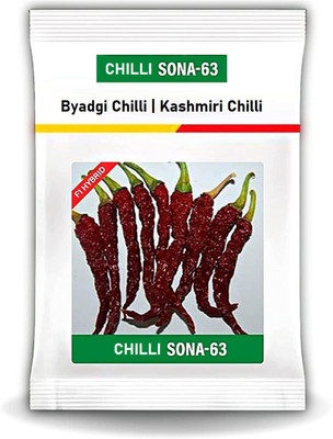 WILLVINE AGRI -XII Sona-63 Chilli seeds | Byadgi chilli[25gm, 5000 Seeds] Seed(5000 per packet)
