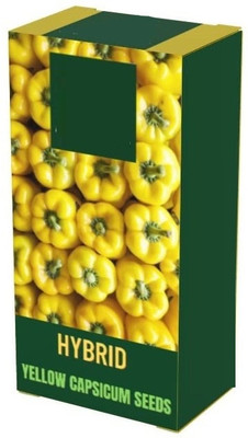 Qualtivate GBPT-9A Yellow Shimla Mirch Capsicum Seed Seed(100 per packet)
