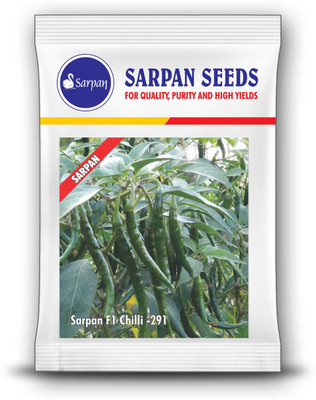 SARPAN HYBRID SEEDS SARPAN F1 CHILLI-291-10 GMS Seed(1000 per packet)