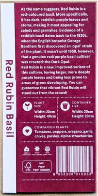 Qualtivate GBPUT-92 Red Rubin Purple Basil Seed(1000 per packet)