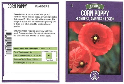 Biosnyg American Legion Corn Flower Garden Seeds-[250 Seeds] Seed(250 per packet)