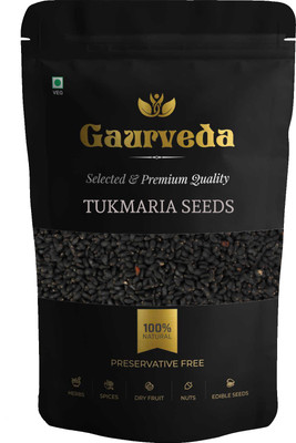 GAURVEDA Tukmaria Seeds - Sabja Seeds - Ocimum Basilicum - Basil Seeds Seed(400 g)