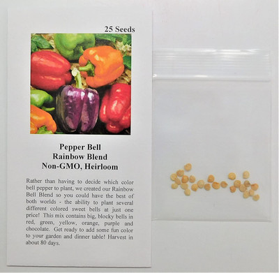 VibeX ® VLR-585 Rainbow Blend Capsicum Seeds Seed(200 per packet)