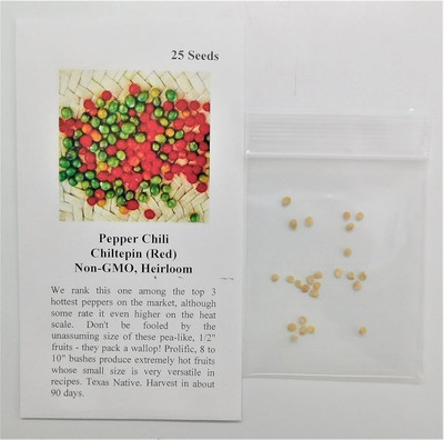 Qualtivate GBPT-7A Pepper Chilli Chiltepin Red Seed(300 per packet)