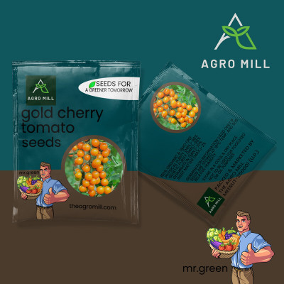 AGRO MILL GOLD CHERRY TOMATO / HIGH GERMINATION / EXOTIC VEGETABLE Seed(40 per packet)
