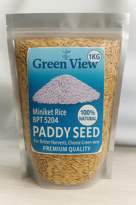 Green view Miniket Rice BPT 5204 (Samba Mahsuri) Variety Seed(1 per packet)