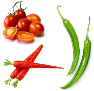 PSAgroinput Tamatar Mirchi Gajar pack of 3 Seed(100 g)
