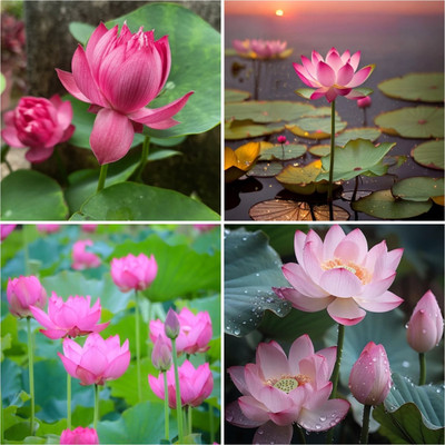 Greenfall 12 High-Germination Lotus Seeds - Grow Stunning Water Lilies in Your Garden Seed(13 per packet)