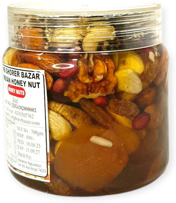 HONEY NUTS Wb ghorer bazzar Organic Premium Honey nuts Mix Seeds & With Mixed Nuts Combo Seed(700 g)