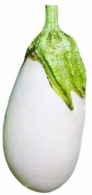 KANAYA Brinjal White Round Eggplant Hybrid Seed(160 per packet)