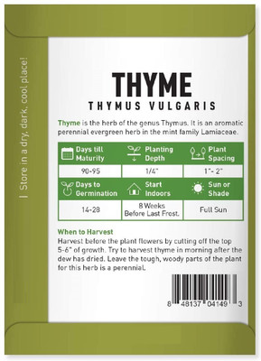 Biosnyg Thyme Thymus Vulgaris Seed(250 per packet)