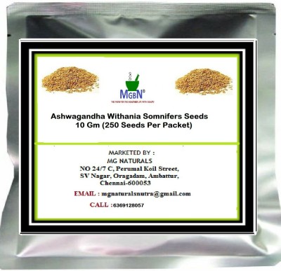 MGBN Ashwagandha Withania Somnifers Seeds 10 GM Seed(250 per packet)