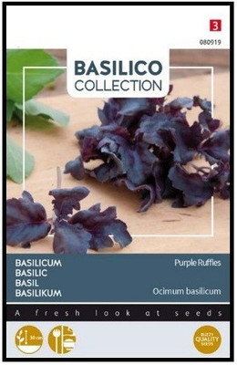 VibeX ® LXI-51 Dark Purple Ruffles Basil Seed(1000 per packet)