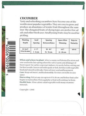 Biosnyg Boston Pickling Cucumbers Seed(500 per packet)