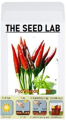 CYBEXIS Organic Vegetable Seeds-Red Chilli600 Seeds Seed(600 per packet)