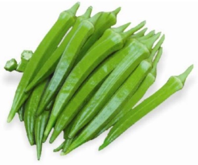 Quentova QT-KTK-11N-Okra Lady Finger /Green Okra Seeds Seed(150 per packet)