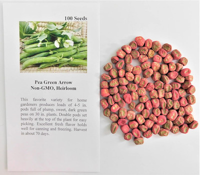 Qualtivate HYB-2A Pea Shelling Green Arrow Seed(200 per packet)
