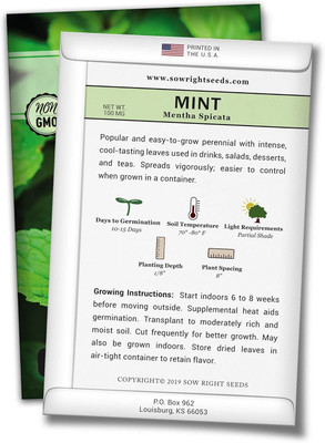 Qualtivate LXI-26 Common Mint Seed(200 per packet)