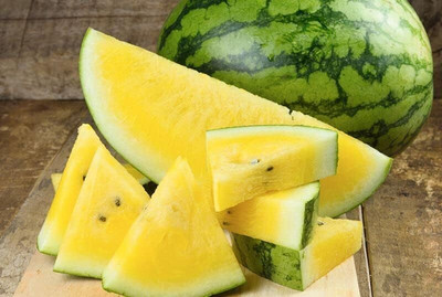 Biosnyg Fast Growing Watermelon Yellow Doll Seeds For Kitchen Gardening-(100 Seeds) Seed(100 per packet)