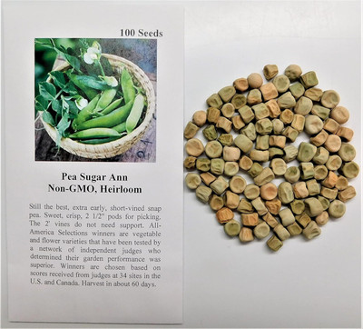Qualtivate NBIR-566 Seeds Pea Snap Sugar Ann Seed(50 per packet)