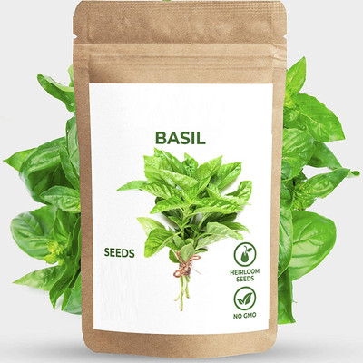 Biosnyg XCO-39 Basil – Italian Large Leaf -[800 Seeds] Seed(800 per packet)