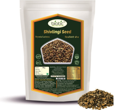 biotic Shivlingi Beej - Bryonia Laciniosa - Shivlingi Seeds - Shivlingi Beej - 50 gm Seed(50 g)