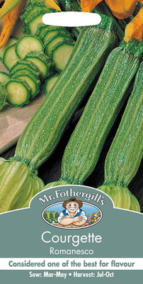 CYBEXIS Vegetable Seeds, COURGETTE Romanesco Zucchini100 Seeds Seed(100 per packet)