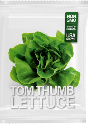 Quentova Tom Thumb Lettuce 2.5gm Seed(2000 per packet)
