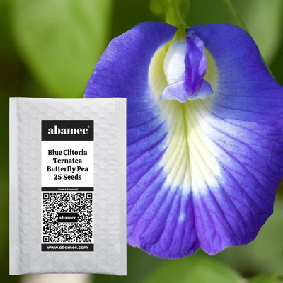 Abamec Clitoria Ternatea, Blue Butterfly Aparajita Seeds Blue Flower Seed(25 per packet)