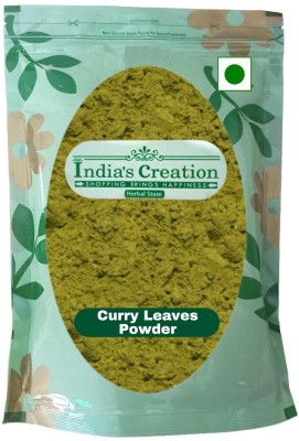 Indias Creation Curry Leaves Powder, Kadi Patta Powder, Kari Leaf Powder, Meetha Neem Powder Seed(100 g)