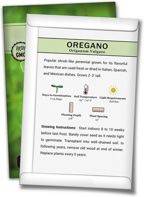 WILLVINE F1 Hybrid Oregano Seeds for Planting Seed(2000 per packet)