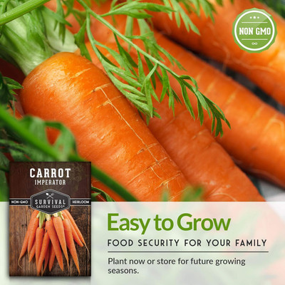 Qualtivate PUA-2A Imperator 58 Carrot Seed Seed(300 per packet)