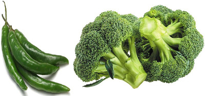 CYBEXIS Combo of Broccoli and Green Chilli Seed(10 g)