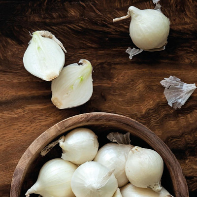 KNESSiN Heirloom White Snowball Onion Vegetable Seeds For Gardening-(1200 Seeds) Seed(1200 per packet)