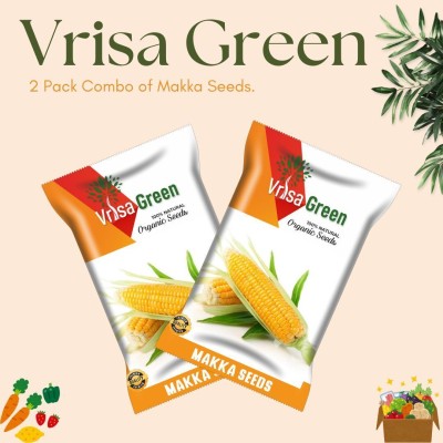 Vrisa Green High-Quality Makka Seeds for Healthy and Abundant Harvests Seed(4 per packet)