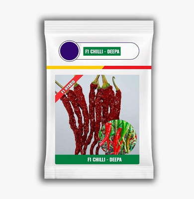 WILLVINE PAU -I Deepa Chilli seeds | Red chilli seeds[10gm, 2000 Seeds] Seed(2000 per packet)