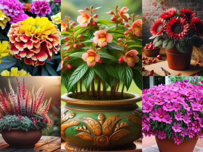 Earth Hopper 320+ Seeds- August-September Sowing HYBRID Flower Seeds Combo Pack-5 Variety Seed(320 per packet)
