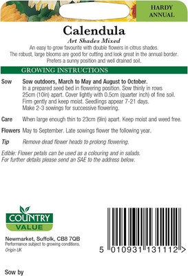 CRGO CALENDULA Seed(20 per packet)