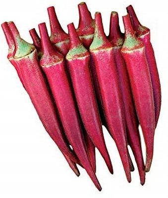 Qualtivate JXL-8AT Okra Bhindi Red Exotic Seeds Seed(350 per packet)