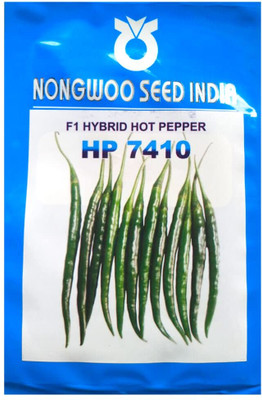 WILLVINE MAH -X HP 7410 F1 Hybrid hot pepper chilli seeds[10gm, 2000 Seeds] Seed(2000 per packet)