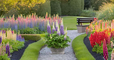 Lorvox Lupin Mix Dwarf Flower Seed(110 per packet)