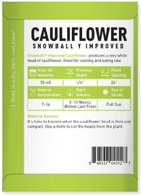 Biosnyg Cauliflower Snowball Y Improved-[1000 Seeds] Seed(1000 per packet)