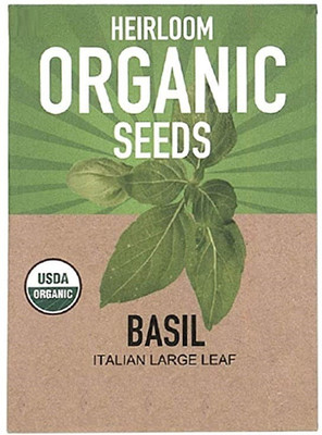 CYBEXIS Non-GMO Organic Herb Seeds:Basil1000 Seeds Seed(1000 per packet)