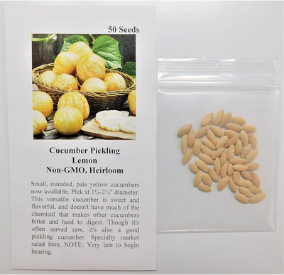 Qualtivate XXX-2A Cucumber Pickling Lemon Seed(300 per packet)