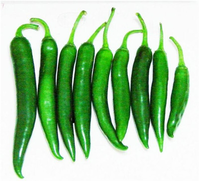 granthi हरी मिर्च Green Chillies High Quality Seed(2000 per packet)