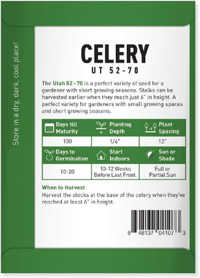 CYBEXIS PUAS-43 - Celery Tall Utah - (2250 Seeds) Seed(2250 per packet)