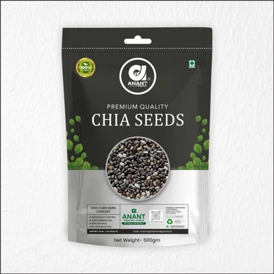 Semple Anant Organics Popular Black Chia Seeds Black Chia Seeds (500 g) Seed(100 per packet)
