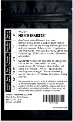 WILLVINE VXI-566 French Breakfast Radish Seed(500 per packet)