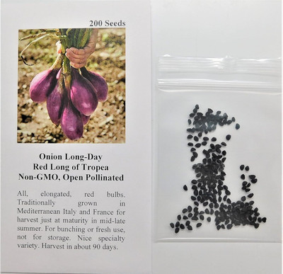 Qualtivate ICRA-5A Onion Long-Day Red Long of Tropea Seed(500 per packet)