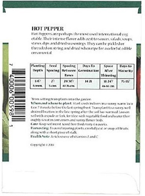 CYBEXIS Hot Pepper Healing Herb Seeds600 Seeds Seed(600 per packet)